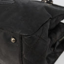 CHANEL COCO Mark Chain Shoulder Bag Patent leather Black Gold CC Auth hk3337-15