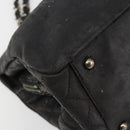 CHANEL COCO Mark Chain Shoulder Bag Patent leather Black Gold CC Auth hk3337-16