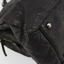 CHANEL COCO Mark Chain Shoulder Bag Patent leather Black Gold CC Auth hk3337-11