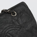 CHANEL COCO Mark Chain Shoulder Bag Patent leather Black Gold CC Auth hk3337-19
