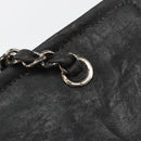 CHANEL COCO Mark Chain Shoulder Bag Patent leather Black Gold CC Auth hk3337-21