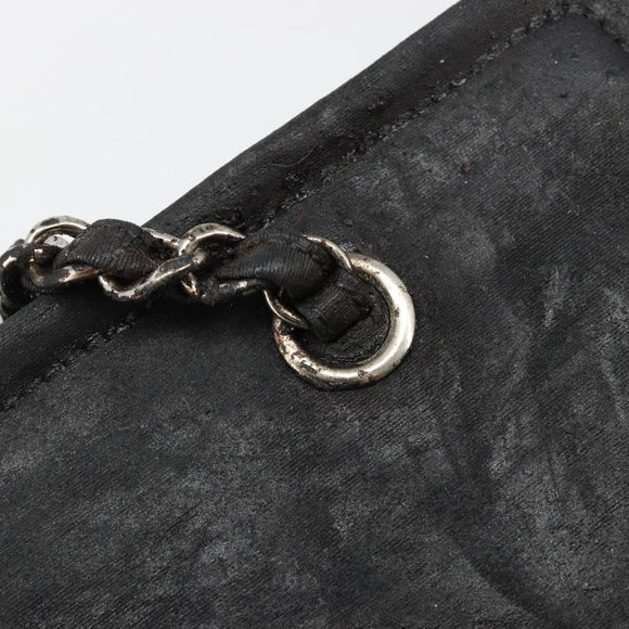 CHANEL COCO Mark Chain Shoulder Bag Patent leather Black Gold CC Auth hk3337