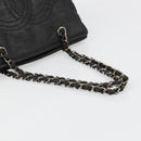 CHANEL COCO Mark Chain Shoulder Bag Patent leather Black Gold CC Auth hk3337-7