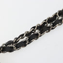 CHANEL COCO Mark Chain Shoulder Bag Patent leather Black Gold CC Auth hk3337-5