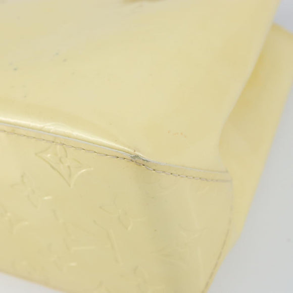 LOUIS VUITTON Monogram Vernis Reade PM Hand Bag Perle M91336 LV Auth hk3339