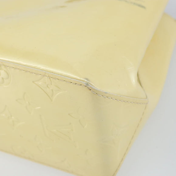 LOUIS VUITTON Monogram Vernis Reade PM Hand Bag Perle M91336 LV Auth hk3339