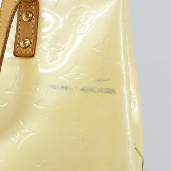 LOUIS VUITTON Monogram Vernis Reade PM Hand Bag Perle M91336 LV Auth hk3339