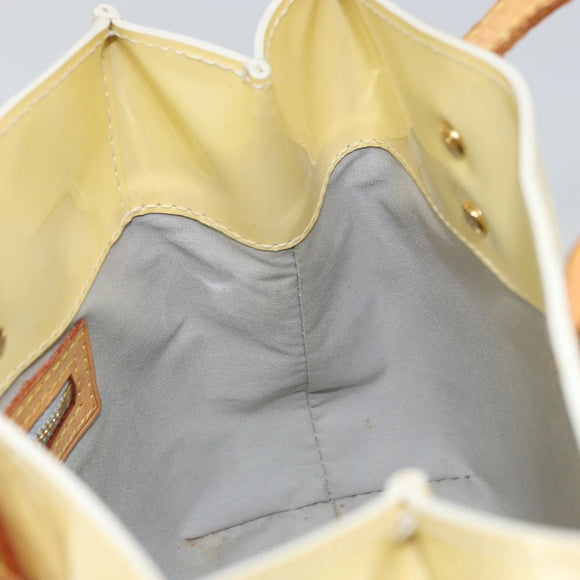 LOUIS VUITTON Monogram Vernis Reade PM Hand Bag Perle M91336 LV Auth hk3339
