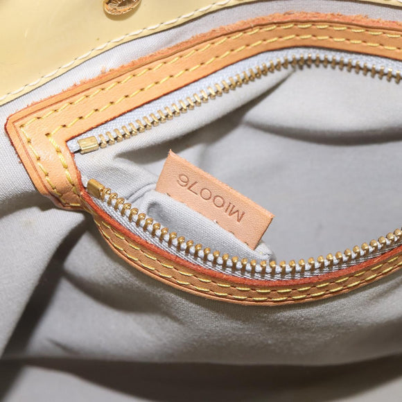 LOUIS VUITTON Monogram Vernis Reade PM Hand Bag Perle M91336 LV Auth hk3339