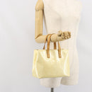 LOUIS VUITTON Monogram Vernis Reade PM Hand Bag Perle M91336 LV Auth hk3339-24