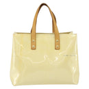LOUIS VUITTON Monogram Vernis Reade PM Hand Bag Perle M91336 LV Auth hk3339-2