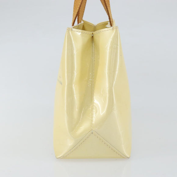 LOUIS VUITTON Monogram Vernis Reade PM Hand Bag Perle M91336 LV Auth hk3339
