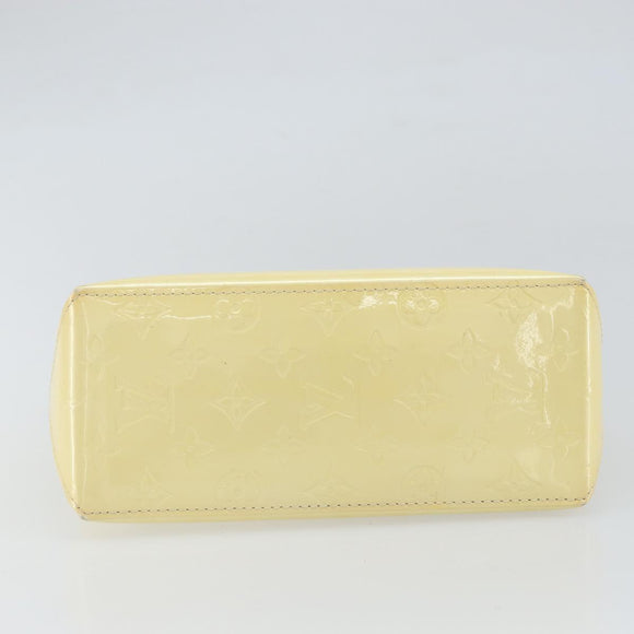 LOUIS VUITTON Monogram Vernis Reade PM Hand Bag Perle M91336 LV Auth hk3339