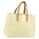 LOUIS VUITTON Monogram Vernis Reade PM Hand Bag Perle M91336 LV Auth hk3340-1