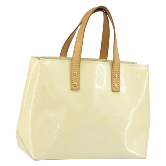 LOUIS VUITTON Monogram Vernis Reade PM Hand Bag Perle M91336 LV Auth hk3340