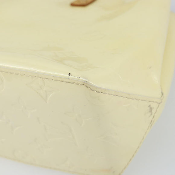 LOUIS VUITTON Monogram Vernis Reade PM Hand Bag Perle M91336 LV Auth hk3340