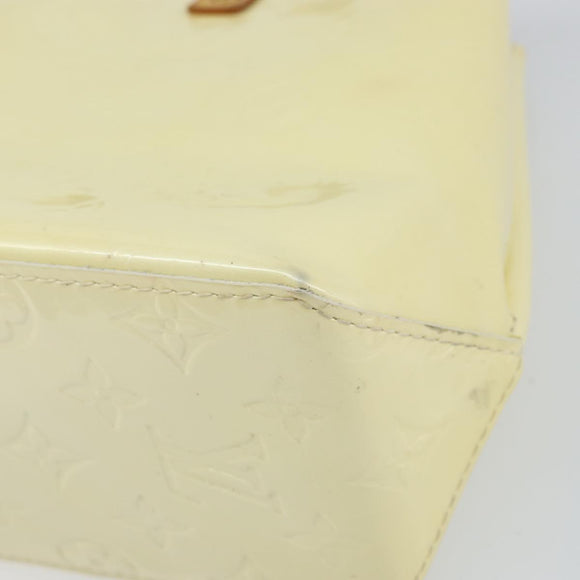 LOUIS VUITTON Monogram Vernis Reade PM Hand Bag Perle M91336 LV Auth hk3340