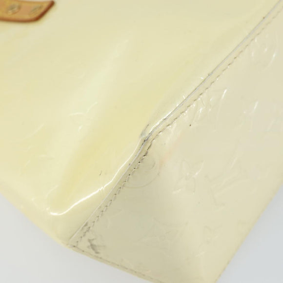 LOUIS VUITTON Monogram Vernis Reade PM Hand Bag Perle M91336 LV Auth hk3340