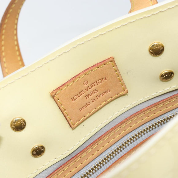LOUIS VUITTON Monogram Vernis Reade PM Hand Bag Perle M91336 LV Auth hk3340