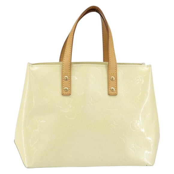 LOUIS VUITTON Monogram Vernis Reade PM Hand Bag Perle M91336 LV Auth hk3340