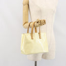 LOUIS VUITTON Monogram Vernis Reade PM Hand Bag Perle M91336 LV Auth hk3340-22
