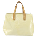 LOUIS VUITTON Monogram Vernis Reade PM Hand Bag Perle M91336 LV Auth hk3340-2