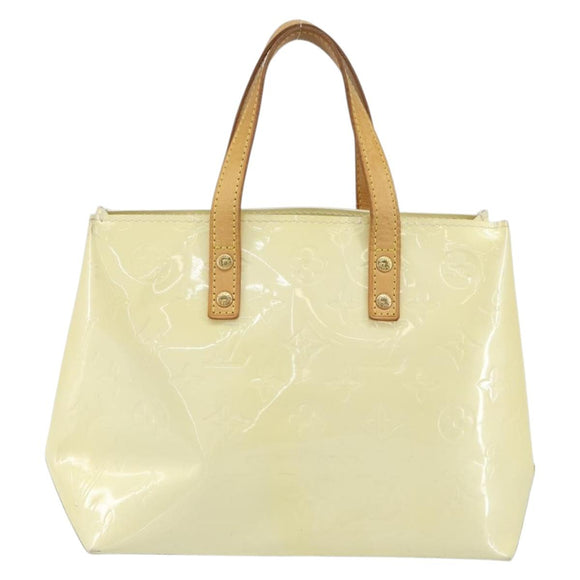 LOUIS VUITTON Monogram Vernis Reade PM Hand Bag Perle M91336 LV Auth hk3340