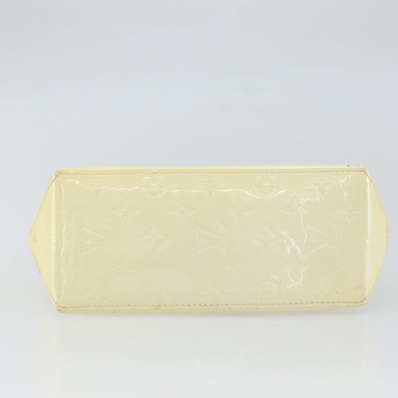 LOUIS VUITTON Monogram Vernis Reade PM Hand Bag Perle M91336 LV Auth hk3340