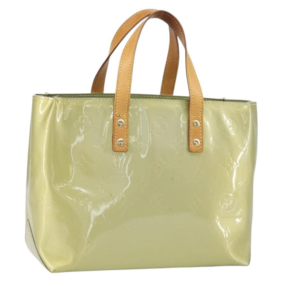 LOUIS VUITTON Monogram Vernis Reade PM Hand Bag Gris M91145 LV Auth hk3341