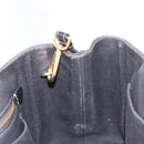PRADA Canapa PM Hand Bag Canvas 2way Black Gold Auth hk3347-20