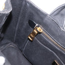 PRADA Canapa PM Hand Bag Canvas 2way Black Gold Auth hk3347-22