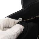 PRADA Canapa PM Hand Bag Canvas 2way Black Gold Auth hk3347-12