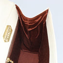 GIVENCHY Hand Bag Leather Beige Gold Auth hk3350-18