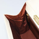 GIVENCHY Hand Bag Leather Beige Gold Auth hk3350-19