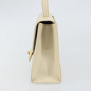 GIVENCHY Hand Bag Leather Beige Gold Auth hk3350-5