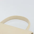 GIVENCHY Hand Bag Leather Beige Gold Auth hk3350-8