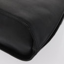 GIVENCHY Hand Bag Leather Black Gold Auth hk3353-16