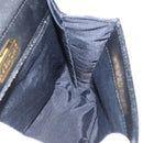 GIVENCHY Hand Bag Leather Black Gold Auth hk3353-19