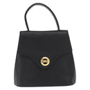 GIVENCHY Hand Bag Leather Black Gold Auth hk3353-13