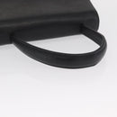 GIVENCHY Hand Bag Leather Black Gold Auth hk3353-7