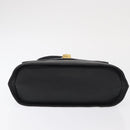 GIVENCHY Hand Bag Leather Black Gold Auth hk3353-5
