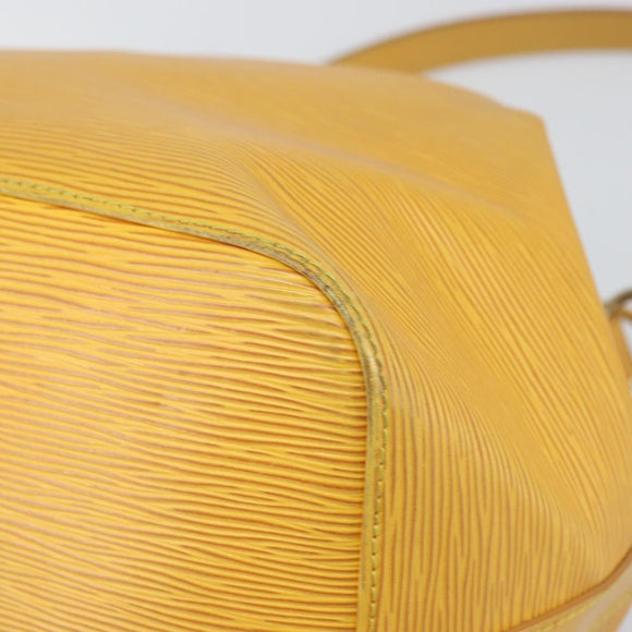 LOUIS VUITTON Epi Petit Noe Shoulder Bag Yellow M44109 LV Auth hk3356