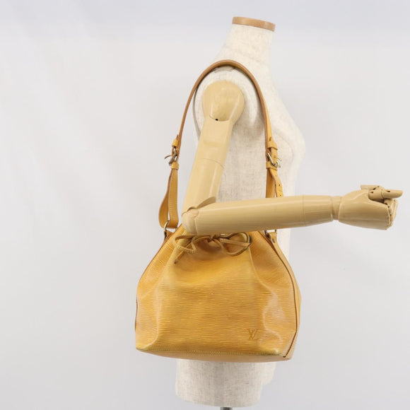 LOUIS VUITTON Epi Petit Noe Shoulder Bag Yellow M44109 LV Auth hk3356