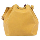 LOUIS VUITTON Epi Petit Noe Shoulder Bag Yellow M44109 LV Auth hk3356-2