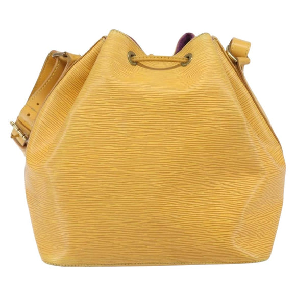LOUIS VUITTON Epi Petit Noe Shoulder Bag Yellow M44109 LV Auth hk3356