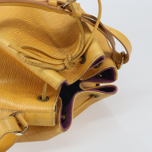 LOUIS VUITTON Epi Petit Noe Shoulder Bag Yellow M44109 LV Auth hk3356