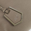 FENDI To joule Hand Bag Leather 2way Beige Silver Auth hk3360-10