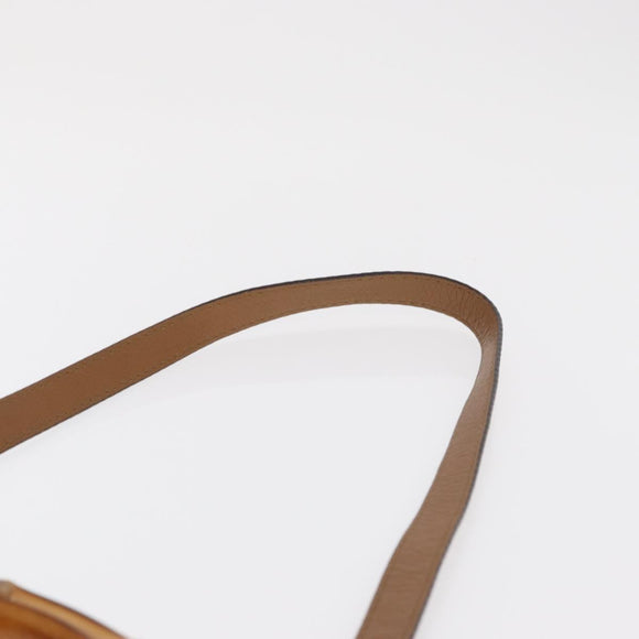 GUCCI New Bamboo Tote Bag Leather 2way Brown Gold 254884 Auth hk3362V