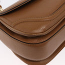 GUCCI New Bamboo Tote Bag Leather 2way Brown Gold 254884 Auth hk3362V-16