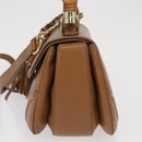 GUCCI New Bamboo Tote Bag Leather 2way Brown Gold 254884 Auth hk3362V-3